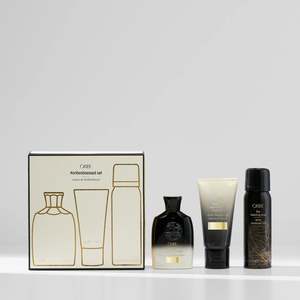 Oribe 1: Oribeobessed set gold lust & dry testurising spray