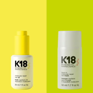 K18: K18 Molecular Repair Hair Oil & Mask Duo