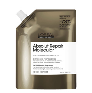 Loreal Professionnel: L'Oréal Professionnel Absolut Repair Molecular Shampoo Refill Pouch 500ml