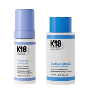 K18 Triple Bright Shampoo & Damage Shield Protective Conditioner Duo