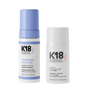 K18 Triple Bright Shampoo & Molecular Repair Mask Duo