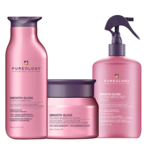 The Definitive Guide To Help Prevent Frizzy Hair: Pureology Smooth Gloss Frizz Controlling Bundle