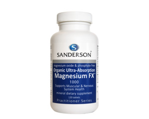 Snaderson Organic Magnesium FX 1000 Ultra-Absorption 120tablets
