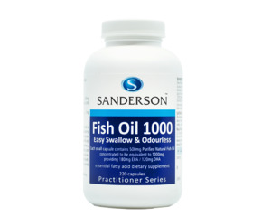 General Wellbeing: Fish Oil 1000 Easy swallow Odourless 220capsules