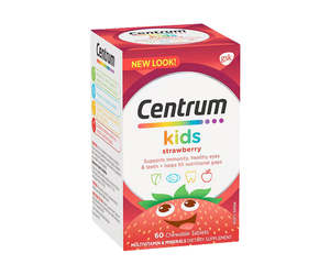 General Wellbeing: Centrum Kids Strawberry 60Chewable tablets