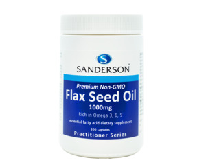 Omega6: Sanderson Flax Seed Oil 1000mg 300capsules