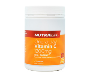 Nutralife Vitamin C 1200mg One-a-Day 120chewable tablets