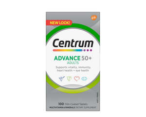 Pfizer: Centrum Advance 50+ for Adults 100tablets