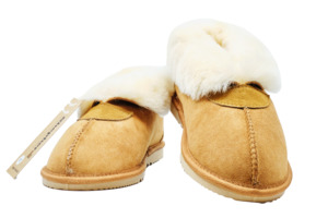 Sheepskin Wool Hardsoles /Brown