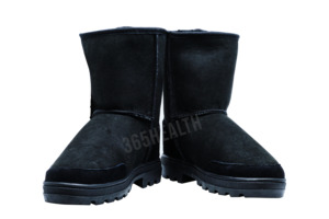 Sheepskin Wool Half Boots /Black