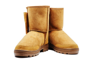 Sheepskin Wool Half Boots /Brown