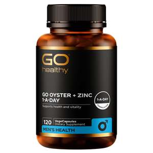 Mens Health: Go Healthy Oyster + Zinc (120vc)