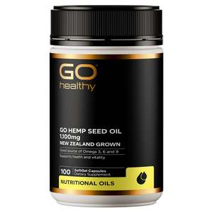 Big Deals: Go Healthy Hemp Seed Oil 1100mg 100Softgels