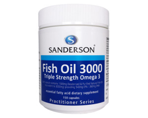 Sanderson Fish Oil 3000 Triple Strength 150c