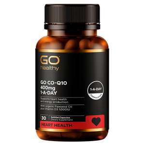 Go Healthy Co-Q10 400mg 1-A-DAY 60Softgels