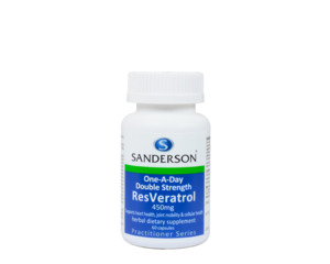 Sanderson Double Strength Resveratrol 450mg 60capsules