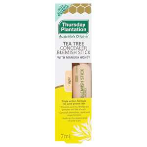 Default Category Food Drinks Manuka Honey: Tea Tree Concealer Blemish Stick - Light