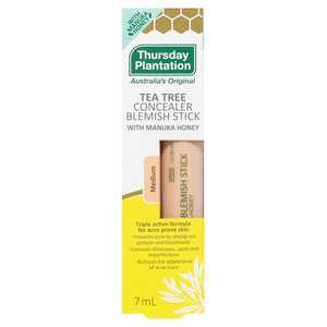 Default Category Food Drinks Manuka Honey: Tea Tree Concealer Blemish Stick - Medium