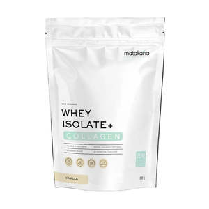 Default Category Workout Supplements Whey Protein: NZ Whey Protein Isolate + Collagen Vanilla