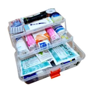 Products: 3 Tier First Aid Box Quick Access Double Shelf Premium Kit Box – Health and Safety