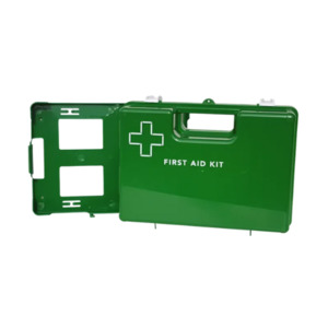 First Aid Wall Mountable Box Green – Medium Grab and Go Plastic Medical Box �&hellip;
