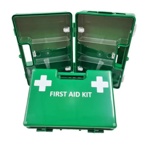 First Aid Wall Mountable Box Green – X Large Grab and Go Plastic Medical Box �&hellip;