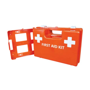 Products: Orange First Aid Wall Mountable Box – Grab and Go Plastic Medical Box – Health and Safety