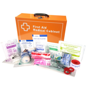 Work Place First Aid Kit 1-50 Person In Metal Wall Mountable First Aid Box – H&hellip;