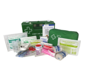 Work Place 1-15 Person First Aid Kit in Wall Mountable Plastic Box – Health and Safety