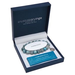 Tree of Life Inspiration Boxed Charm Bracelet CHRYSOCOLLA