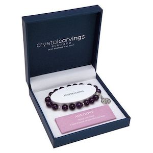 Tree of Life Inspiration Boxed Charm Bracelet AMETHYST