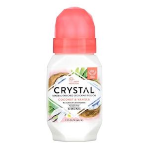 Deodorant: Mineral Crystal Deodorant Roll-On - Coconut & Vanilla