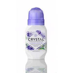Mineral Crystal Deodorant Roll-On - Lavender & White Tea