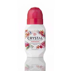 Mineral Crystal Deodorant Roll-On - Pomegranate