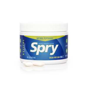 Oral Hygiene: Spry Natural Peppermint Xylitol Gum, 100ct