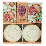 La Florentina Gift Boxed Pomegranate Soap 2 x 115g