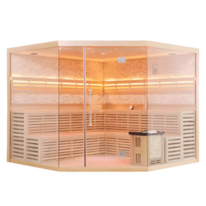 HealthHQ Horizon Plus+ Indoor Traditional Corner Sauna
