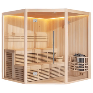 HealthHQ Helix Indoor Traditional Corner Sauna