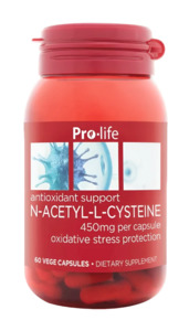 Pro-life N-Acetyl-L-Cysteine (NAC) 450mg 60 Capsules