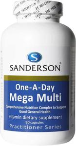 Capsules Tablets: Sanderson 1-A-Day Mega Multivitamin 90 Capsules