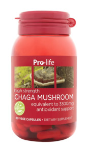 Pro-life Chaga Mushroom (3300mg) 60 Capsules