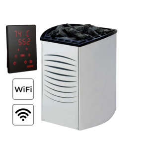 Harvia Vega PRO BC Electric Sauna Heater (10.5-16.5W) + Xenio CX170 WiFi Control Panel