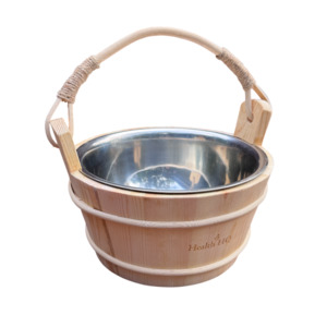 HealthHQ Stainless Steel Pine Sauna Bucket
