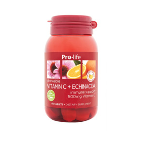 New Additions: Pro-life Vitamin C + Echinacea 60 Chewable Tablets