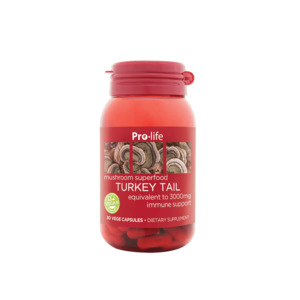 New Additions: Pro-life Turkey Tail Mushroom (3000mg) 30 Vege Capsules