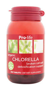 Pro-life Chlorella (500mg) 200 Capsules