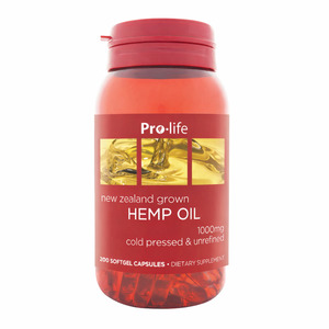 Pro-life Hemp Oil (1000mg) 200 Softgel Capsules