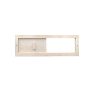 HealthHQ Cedar Sauna Vent - Rectangular with Adjustable Slider