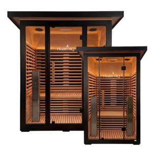 Saunas: HealthHQ Radiant Outdoor Full Spectrum Sauna