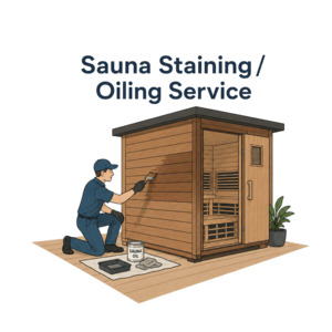 HealthHQ Sauna & Ice Bath Exterior Protective Staining Service
